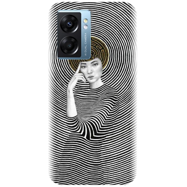 Силиконов капак, съвместим с Realme Narzo 50 5g - модел Collage Maze