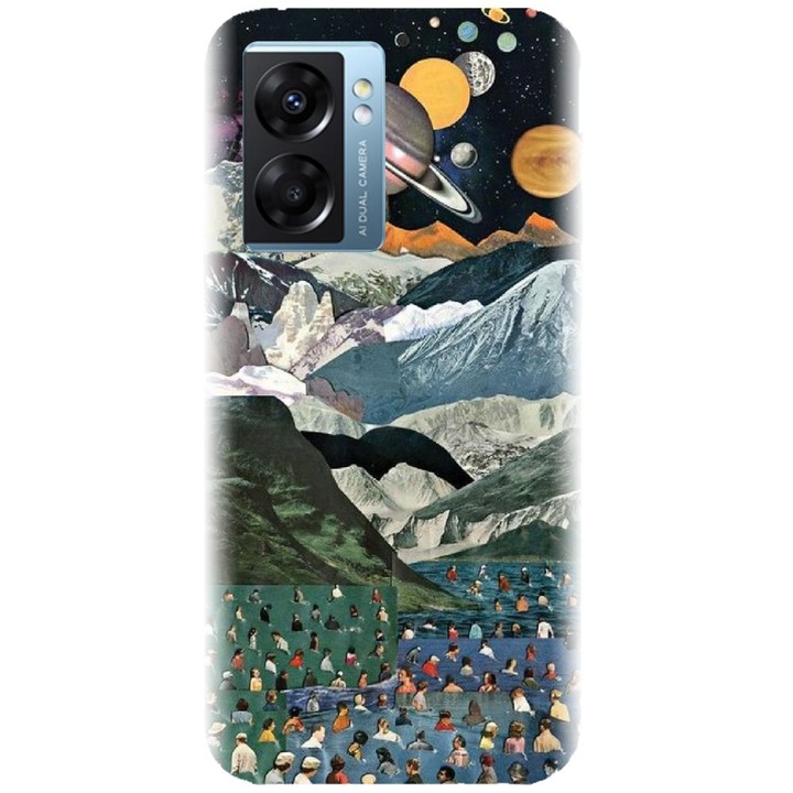 Силиконов калъф, съвместим с Realme Narzo 50 5g - Колажен модел