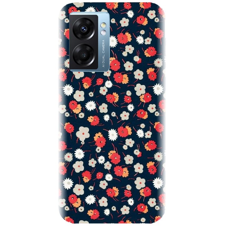 Силиконов капак, съвместим с Realme Narzo 50 5g - Colorful Floral модел