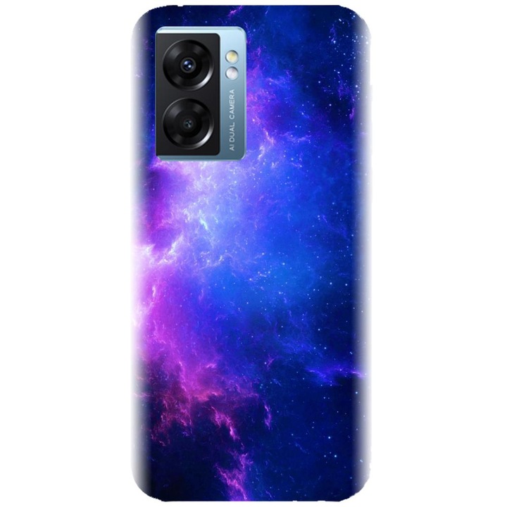 Силиконов капак, съвместим с модел Realme Narzo 50 5g - Purple Space Nebula