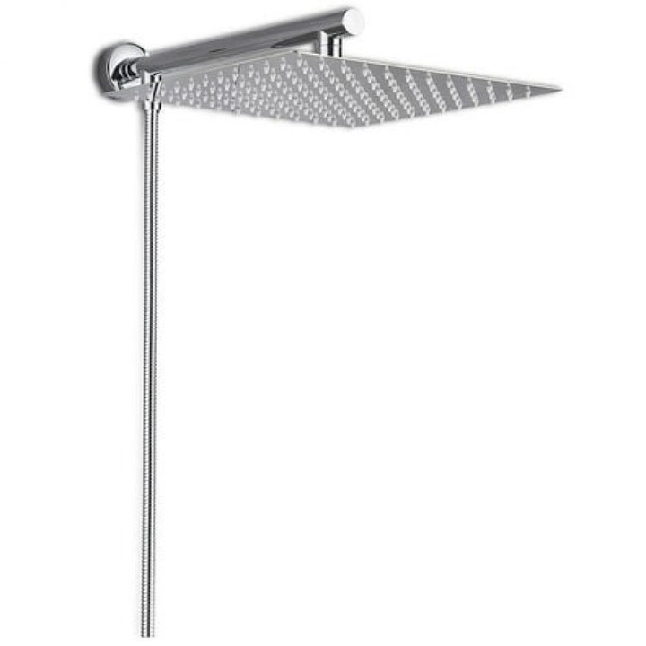 Cap de dus patrat, inox, argintiu, 25cm