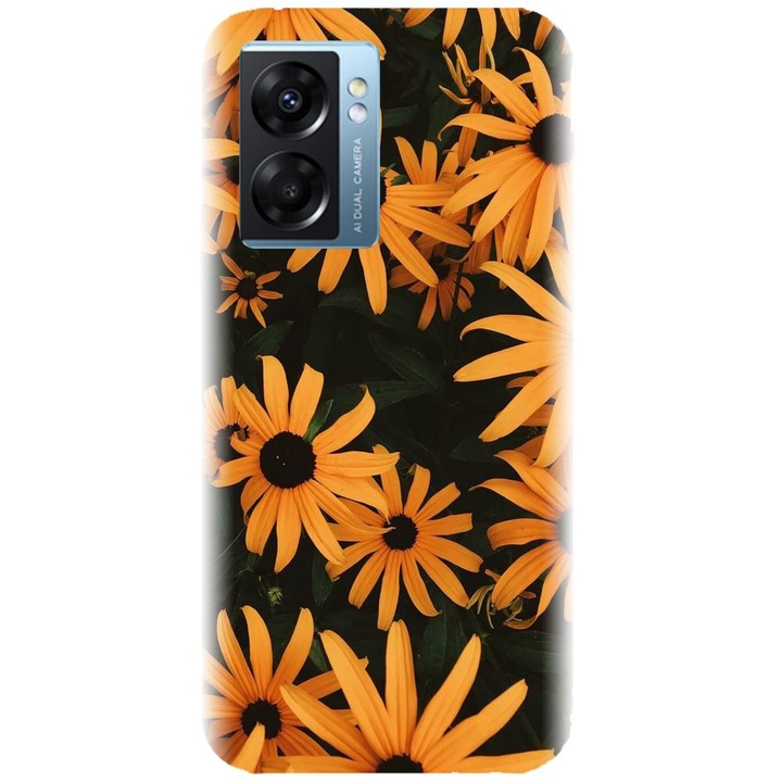 Силиконов капак, съвместим с модел Realme Narzo 50 5g - Yellow Flowers