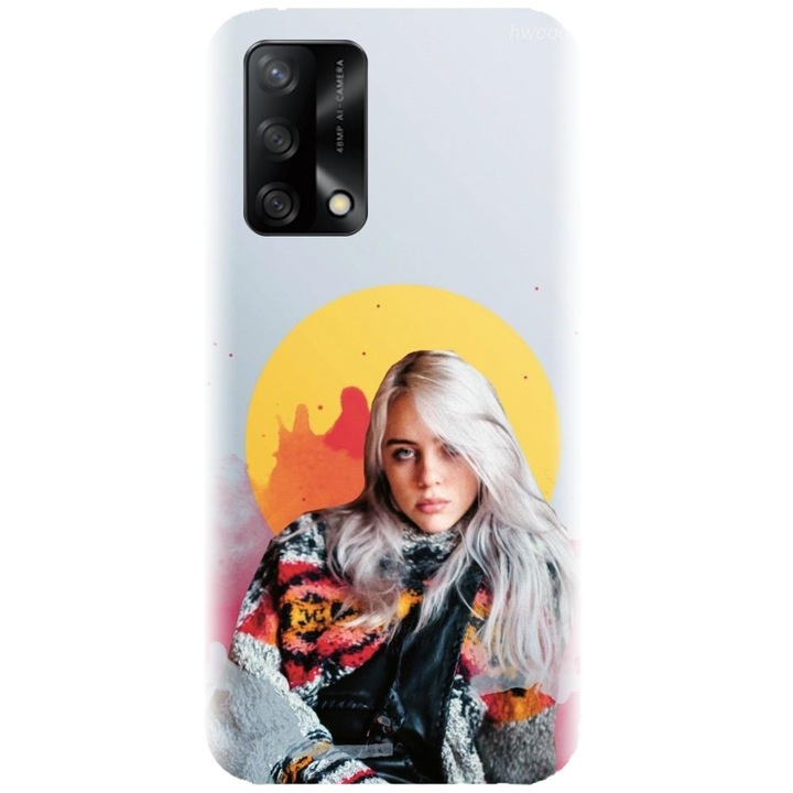 Силиконов кейс съвместим с Oppo A74 4G / F19 - модел Billie Eilish