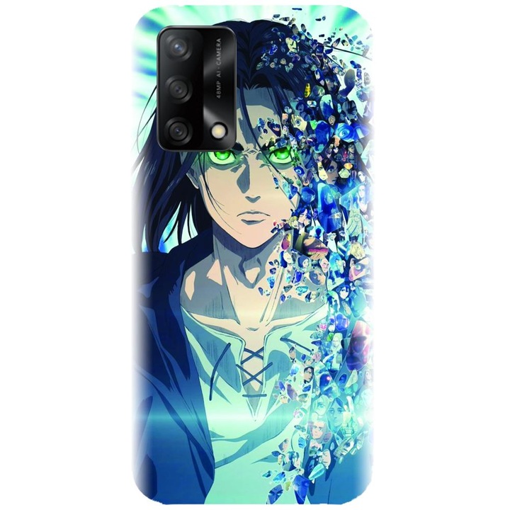Силиконов кейс съвместим с Oppo A74 4G / F19 - Аниме модел Aot CSR 1300