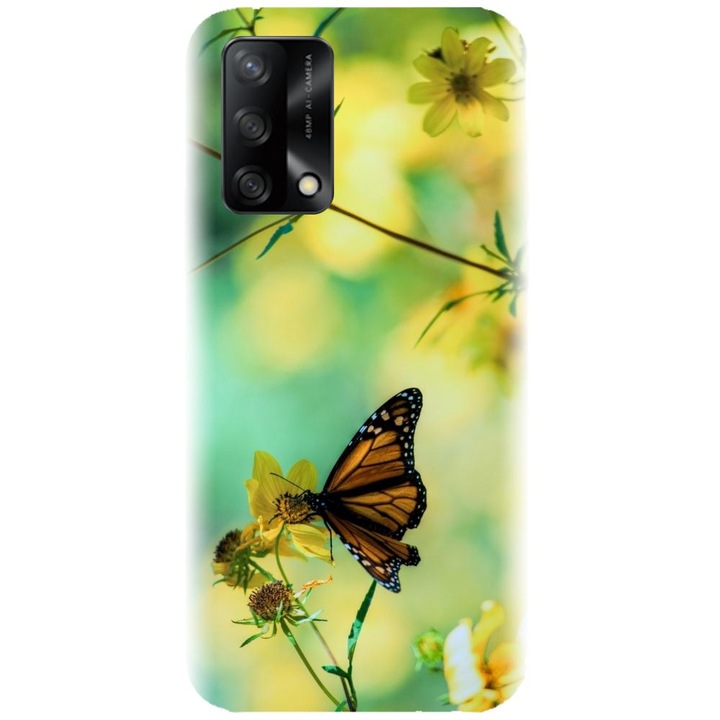 Силиконов кейс съвместим с Oppo A74 4G / F19 - модел Butterfly 001