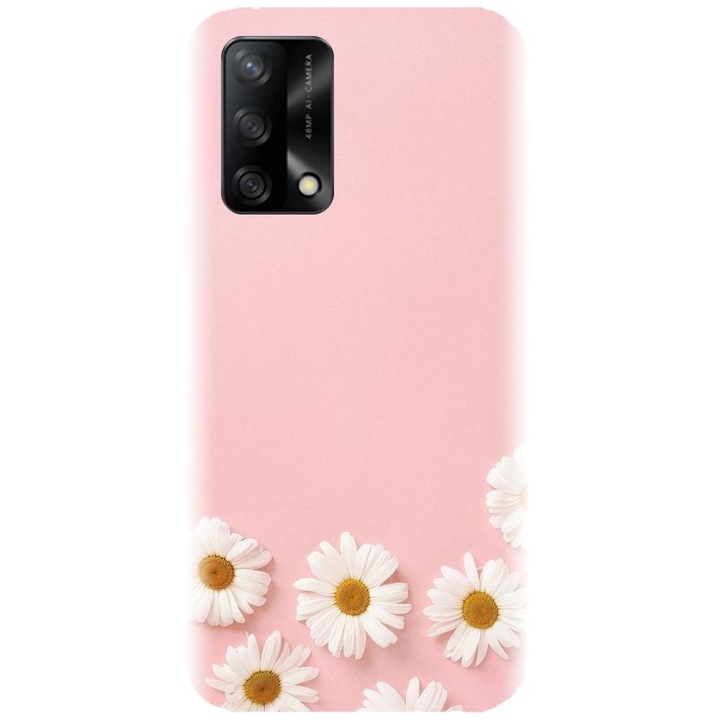 Силиконов кейс съвместим с Oppo A74 4G / F19 - модел Pink 101