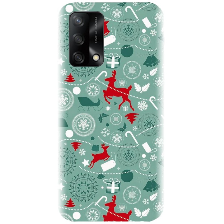 Силиконов кейс съвместим с Oppo A74 4G / F19 - Winter Holidays модел 1
