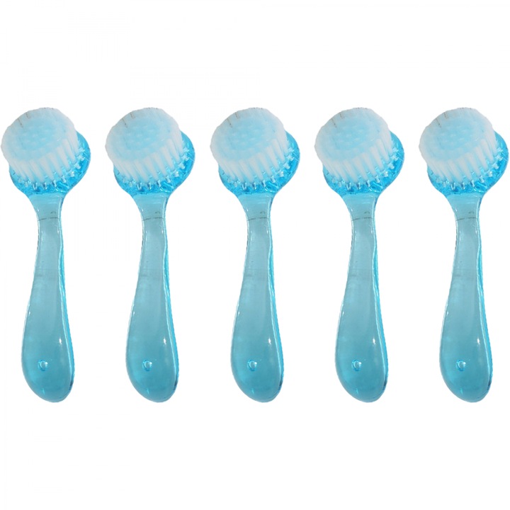 Set 5 perii de curatare multifunctionale, ABS, Albastru