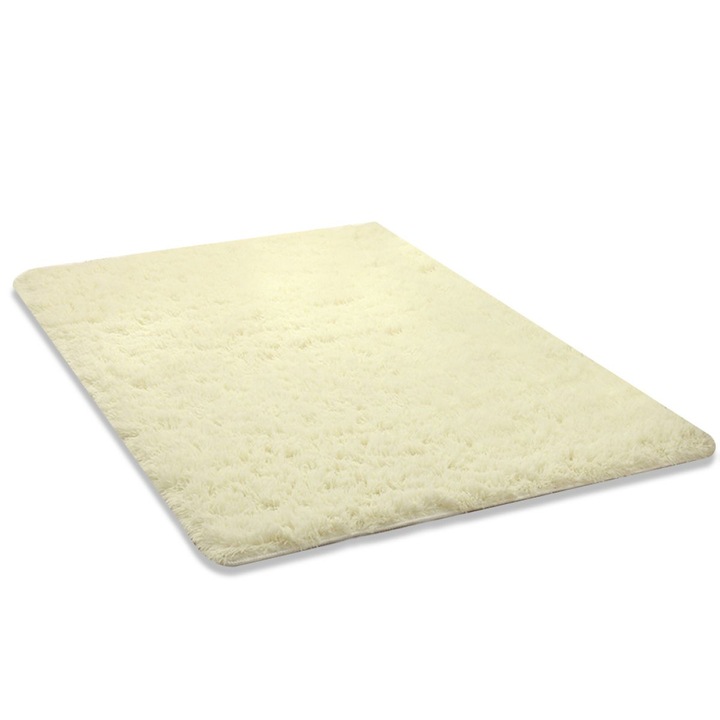 Szőnyeg, bézs, poliészter, 50x80cm