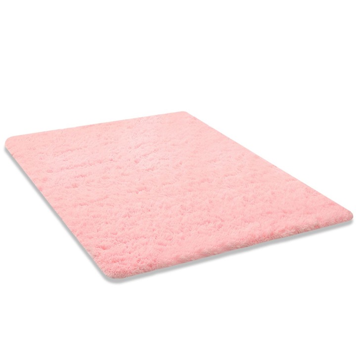 Ultrapuha szőnyeg, csúszásmentes, poliészter, rózsaszín, 50x80cm