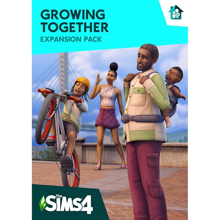 Licenta joc The Sims 4 Growing Together, EA Games, pentru PC, poloneza/engleza, multicolor