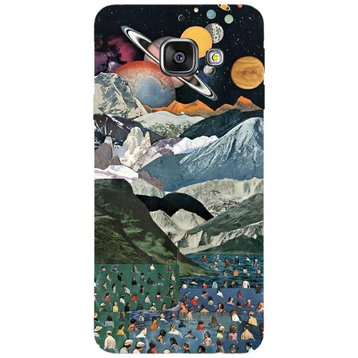 Husa din silicon compatibila cu Samsung Galaxy A5 2016 / A510 - model Collage