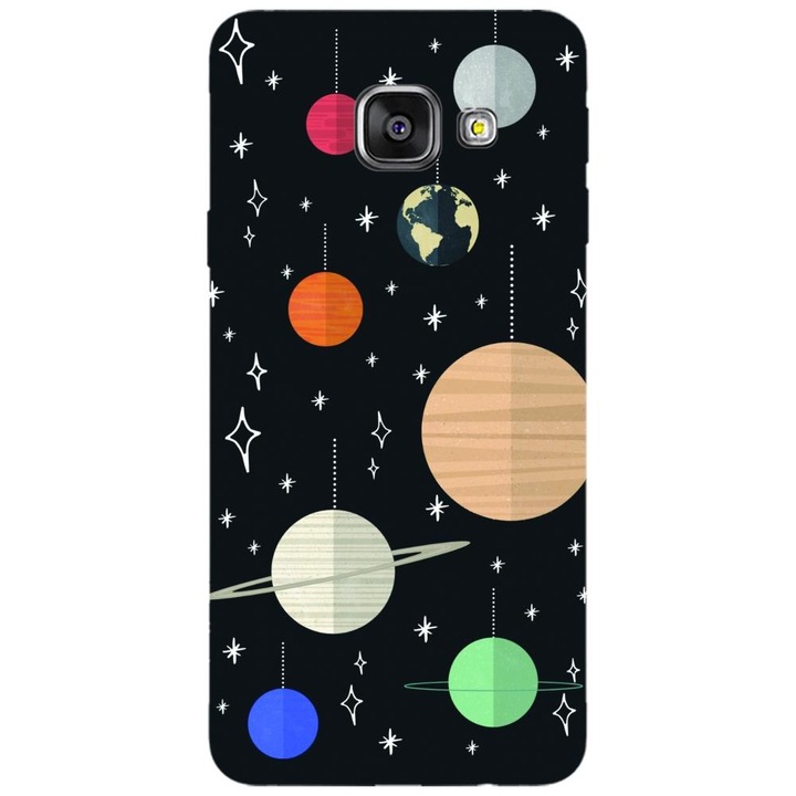 Husa din silicon compatibila cu Samsung Galaxy A5 2016 / A510 - model Planete