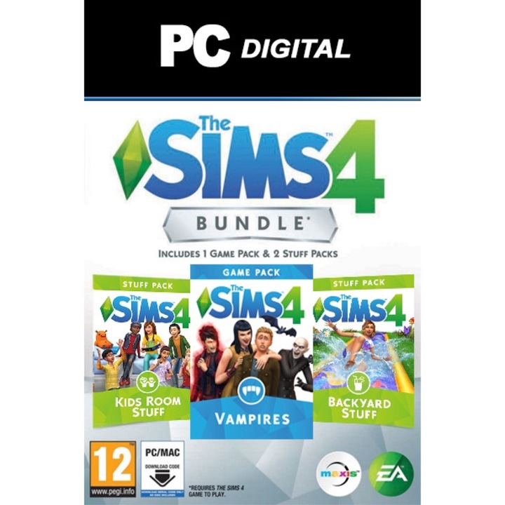 The Sims 4 Bundle Pack 4 Vampiri + 2 DLC, versiunea digitala in poloneza si engleza, PC