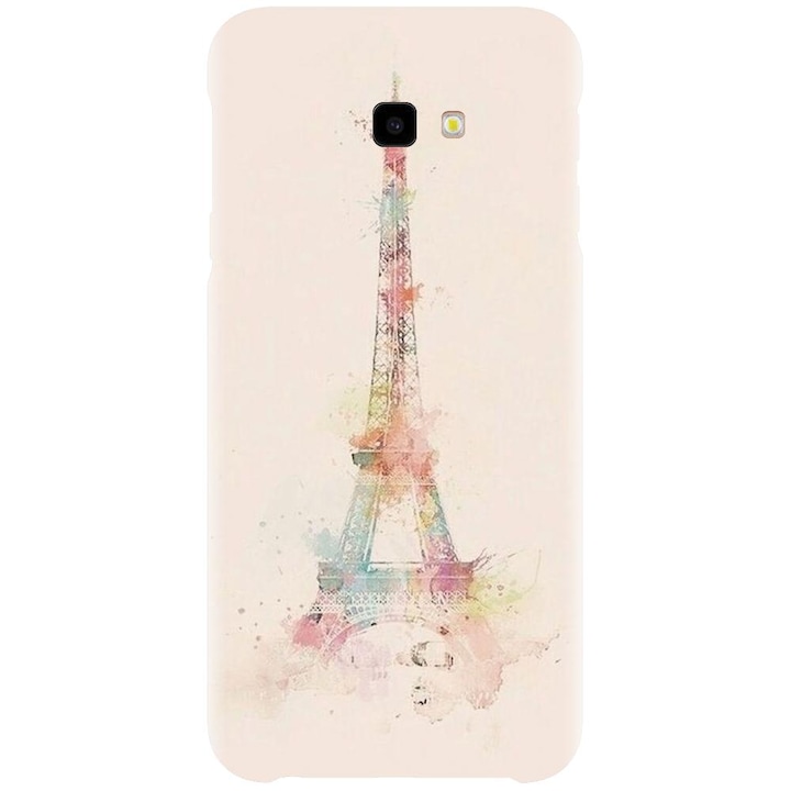 Husa din silicon compatibila cu Samsung Galaxy J4 Plus / J4 Plus 2018 - model Turnul Eiffel