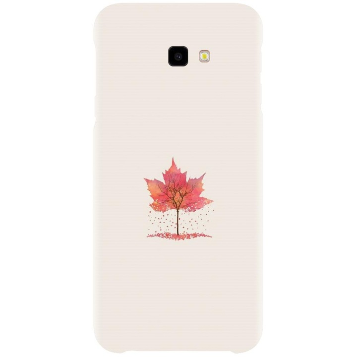 Husa din silicon compatibila cu Samsung Galaxy J4 Plus / J4 Plus 2018 - model Autumn Tree Leaf