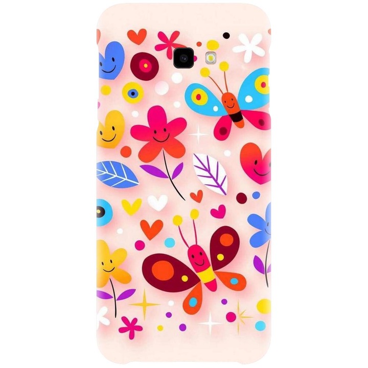 Husa din silicon compatibila cu Samsung Galaxy J4 Plus / J4 Plus 2018 - model Butterfly 002