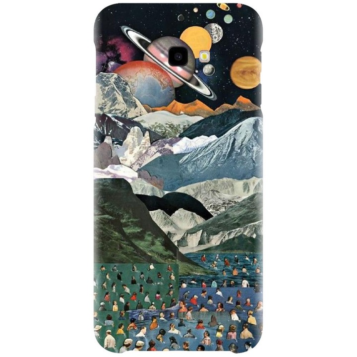 Husa din silicon compatibila cu Samsung Galaxy J4 Plus / J4 Plus 2018 - model Collage