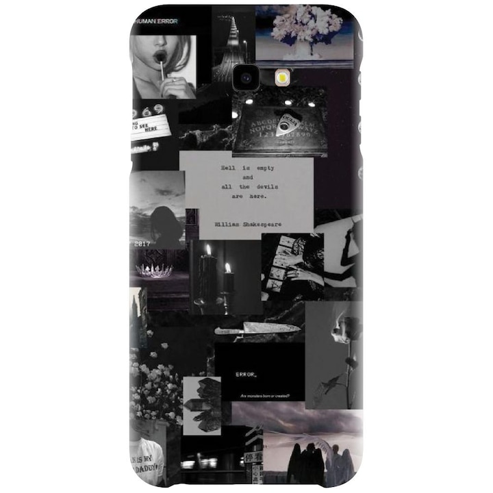 Husa din silicon compatibila cu Samsung Galaxy J4 Plus / J4 Plus 2018 - model Collage Error