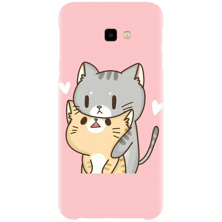 Husa din silicon compatibila cu Samsung Galaxy J4 Plus / J4 Plus 2018 - model Kitty Love