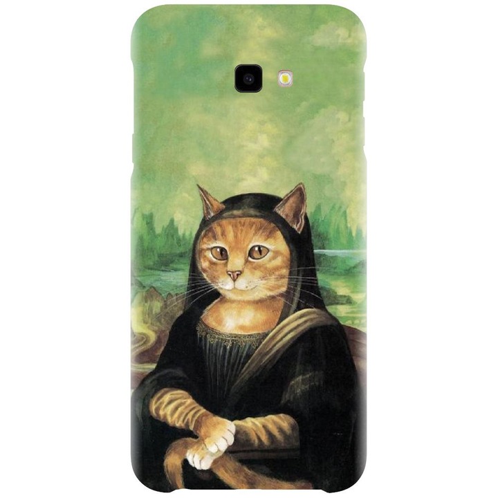 Husa din silicon compatibila cu Samsung Galaxy J4 Plus / J4 Plus 2018 - model Meowna Lisa