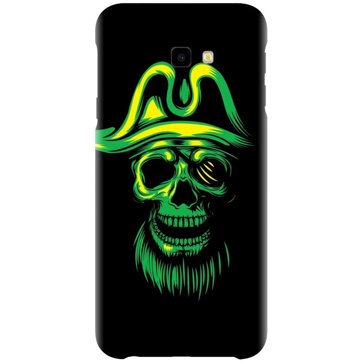 Husa din silicon compatibila cu Samsung Galaxy J4 Plus / J4 Plus 2018 - model Pirate Skull