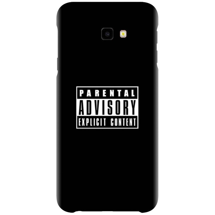 Husa din silicon compatibila cu Samsung Galaxy J4 Plus / J4 Plus 2018 - model Parental Advisory
