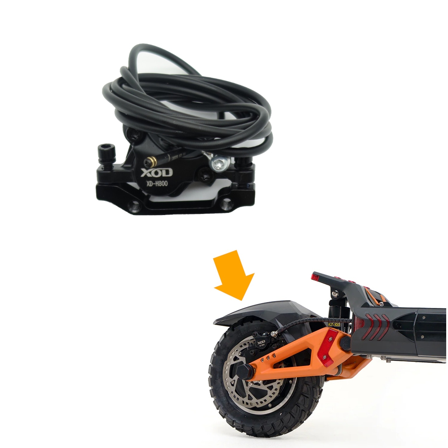 Set frana completa INOPARTS pentru Kugoo KuKirin G3 PRO, negru