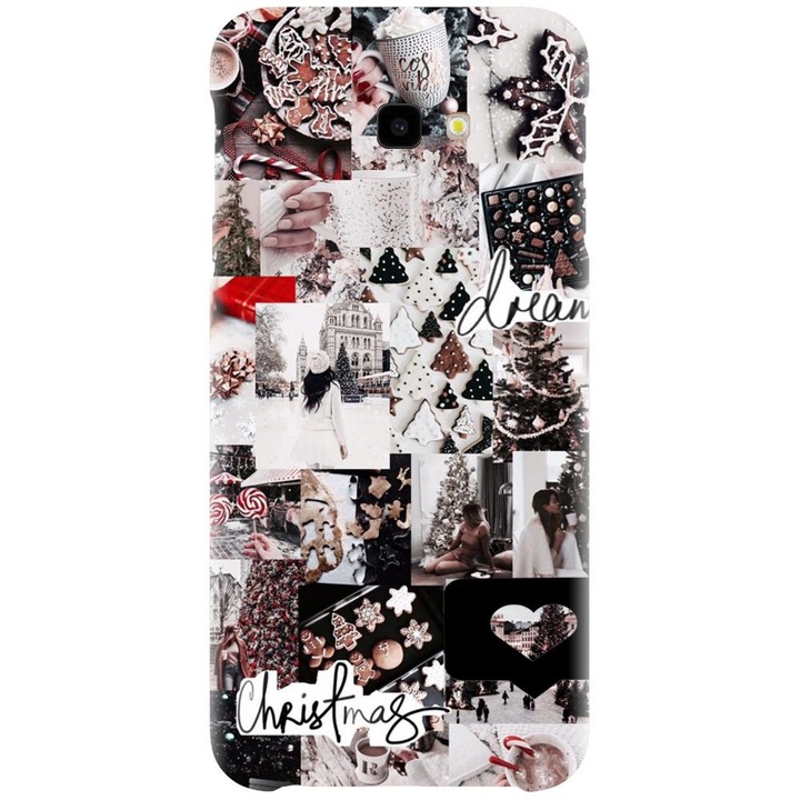 Husa din silicon compatibila cu Samsung Galaxy J4 Plus / J4 Plus 2018 - model Sarbatori De Iarna