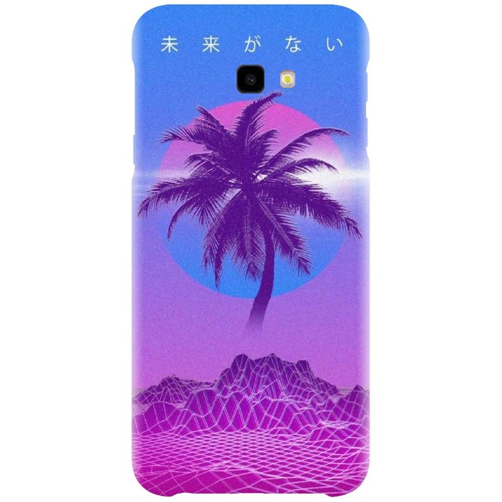 Husa din silicon compatibila cu Samsung Galaxy J4 Plus / J4 Plus 2018 - model Vaporwave Palm