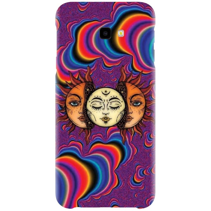 Husa din silicon compatibila cu Samsung Galaxy J4 Plus / J4 Plus 2018 - model Trippy Sun