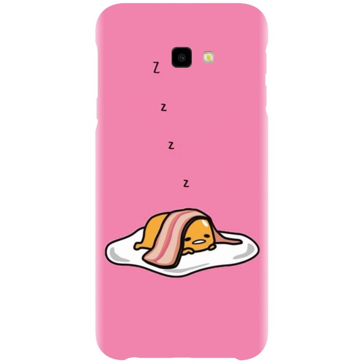 Husa din silicon compatibila cu Samsung Galaxy J4 Plus / J4 Plus 2018 - model Sleeping Egg