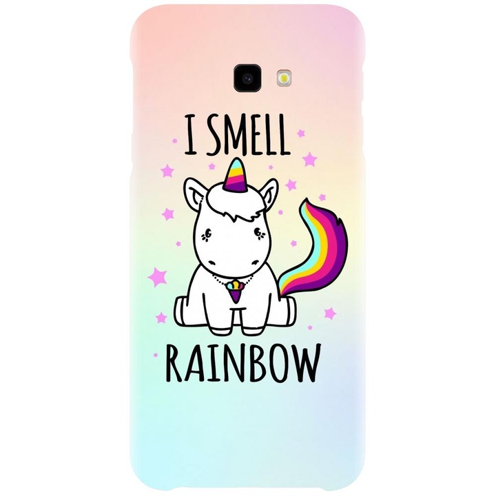 Husa din silicon compatibila cu Samsung Galaxy J4 Plus / J4 Plus 2018 - model I smell rainbow