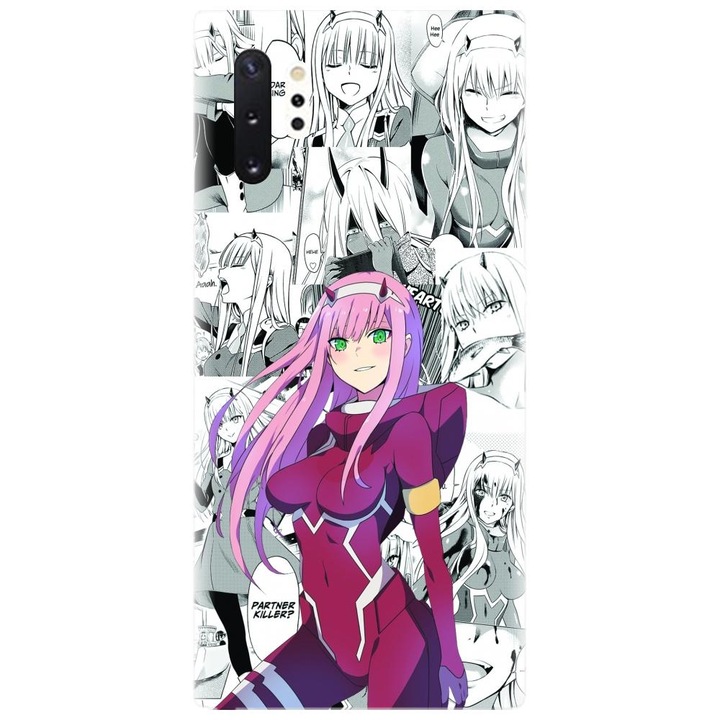 Husa din silicon compatibila cu Samsung Galaxy Note 10 Pro / Plus - model Anime Zero Two