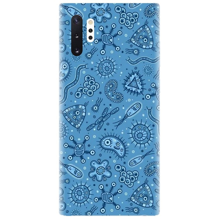 Husa din silicon compatibila cu Samsung Galaxy Note 10 Pro / Plus - model Bacteria
