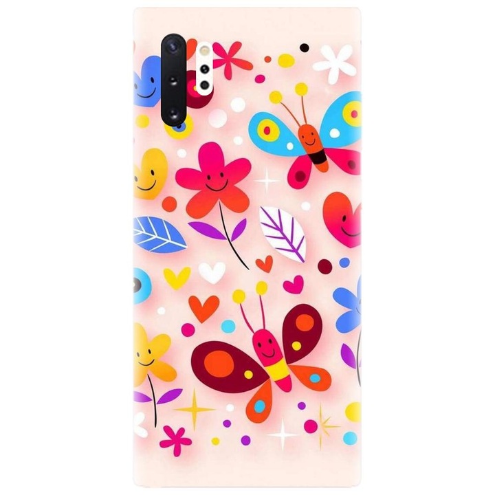 Husa din silicon compatibila cu Samsung Galaxy Note 10 Pro / Plus - model Butterfly 002