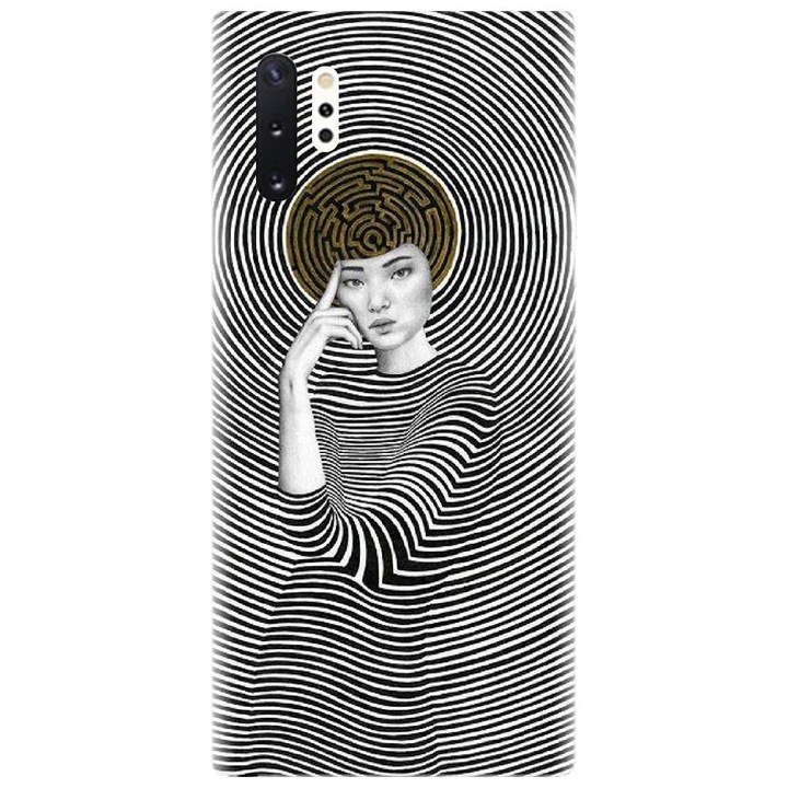 Husa din silicon compatibila cu Samsung Galaxy Note 10 Pro / Plus - model Collage Maze