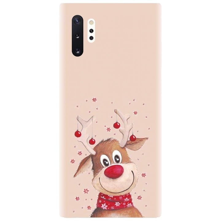 Husa din silicon compatibila cu Samsung Galaxy Note 10 Pro / Plus - model Craciun