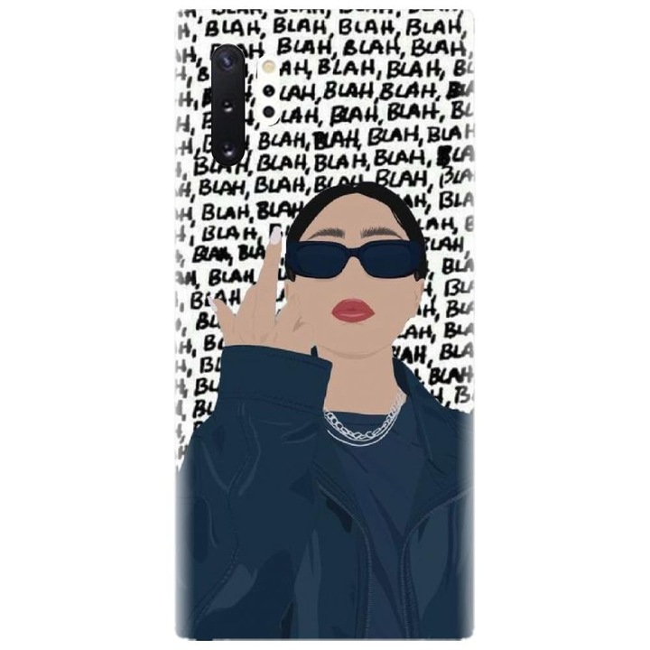 Husa din silicon compatibila cu Samsung Galaxy Note 10 Pro / Plus - model Girl Power