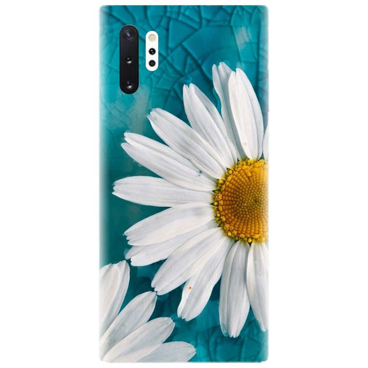 Husa din silicon compatibila cu Samsung Galaxy Note 10 Pro / Plus - model Flower Power