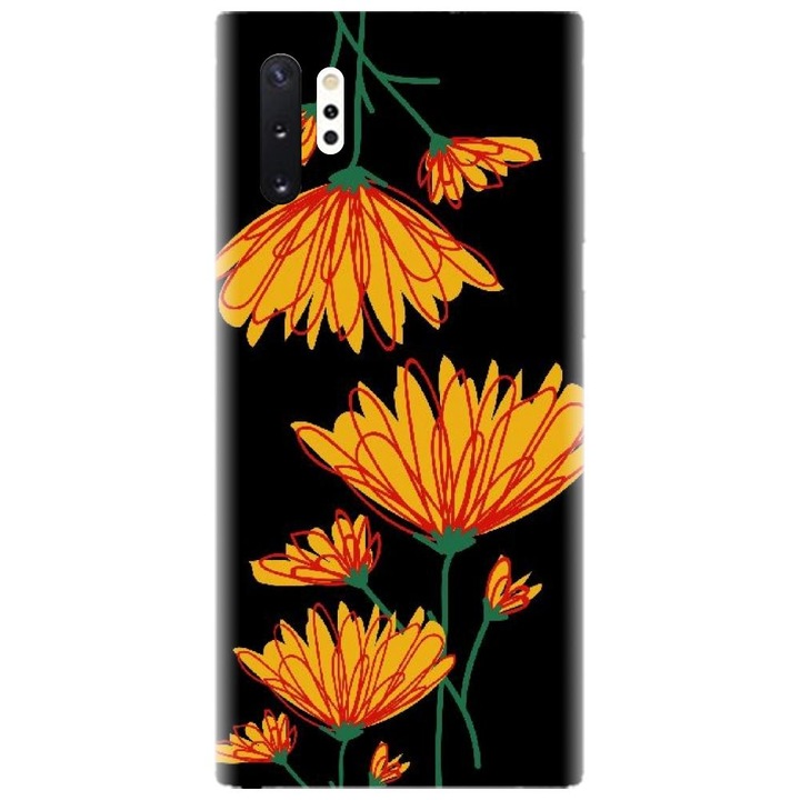 Husa din silicon compatibila cu Samsung Galaxy Note 10 Pro / Plus - model Flori De Camp