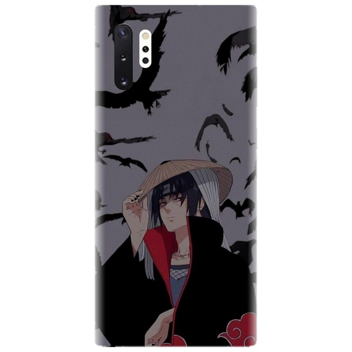 Husa din silicon compatibila cu Samsung Galaxy Note 10 Pro / Plus - model Anime Itachi Uchiha