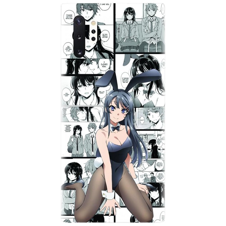 Husa din silicon compatibila cu Samsung Galaxy Note 10 Pro / Plus - model Bunny Girl