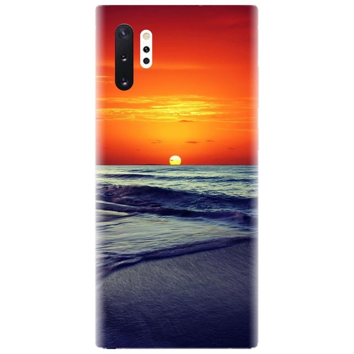 Husa din silicon compatibila cu Samsung Galaxy Note 10 Pro / Plus - model Ocean Sunset