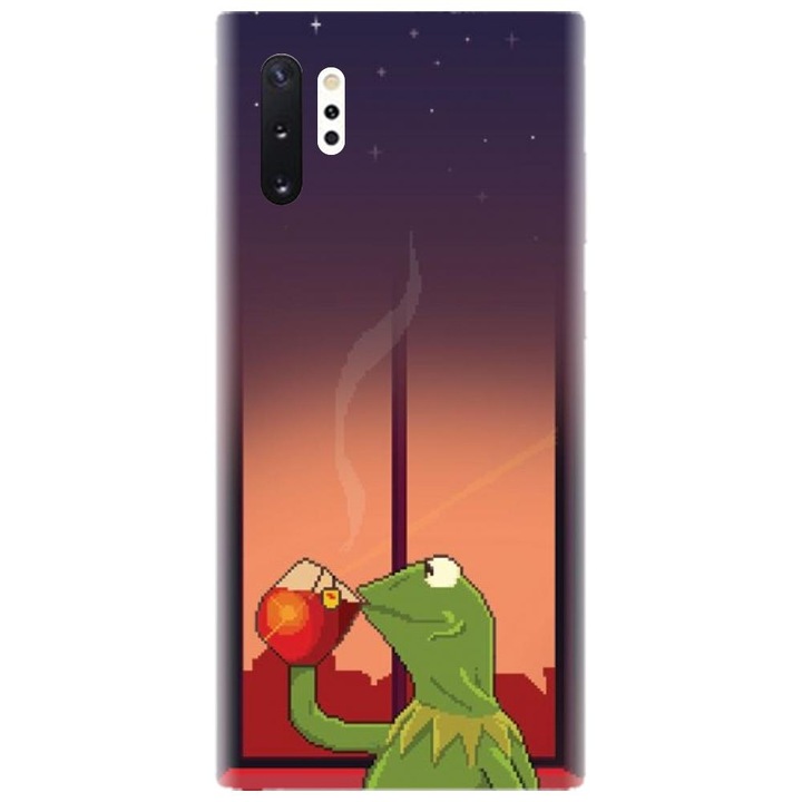 Husa din silicon compatibila cu Samsung Galaxy Note 10 Pro / Plus - model None Of My Business