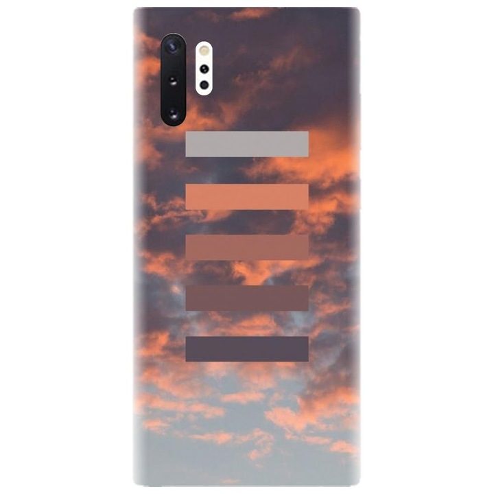 Husa din silicon compatibila cu Samsung Galaxy Note 10 Pro / Plus - model Nori De Foc