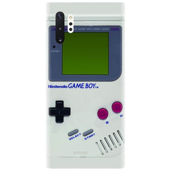 Husa din silicon compatibila cu Samsung Galaxy Note 10 Pro / Plus - model Retro Game Boy