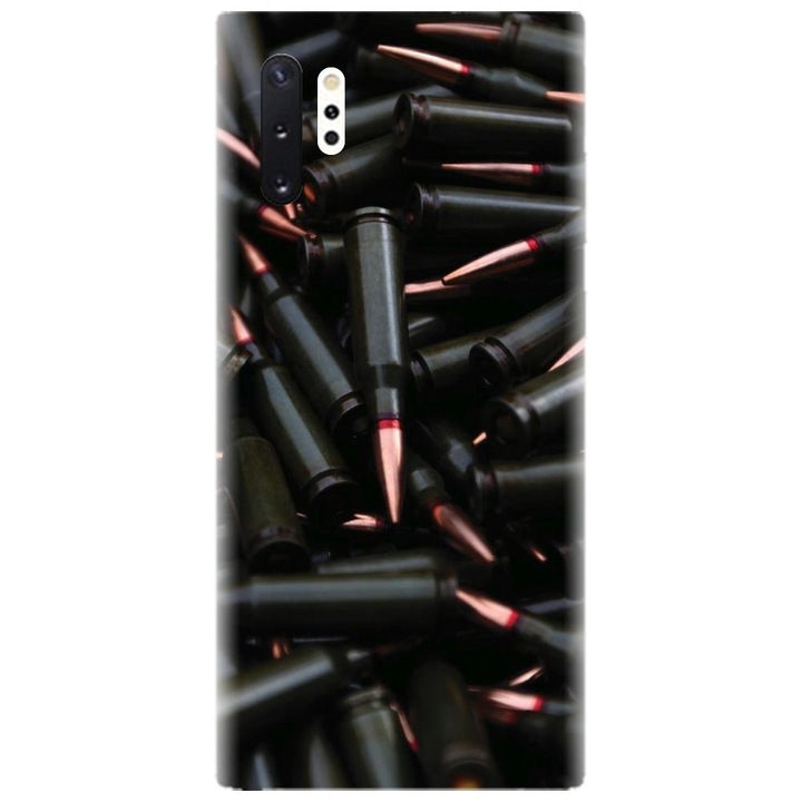 Husa din silicon compatibila cu Samsung Galaxy Note 10 Pro / Plus - model Weapons Ammunition