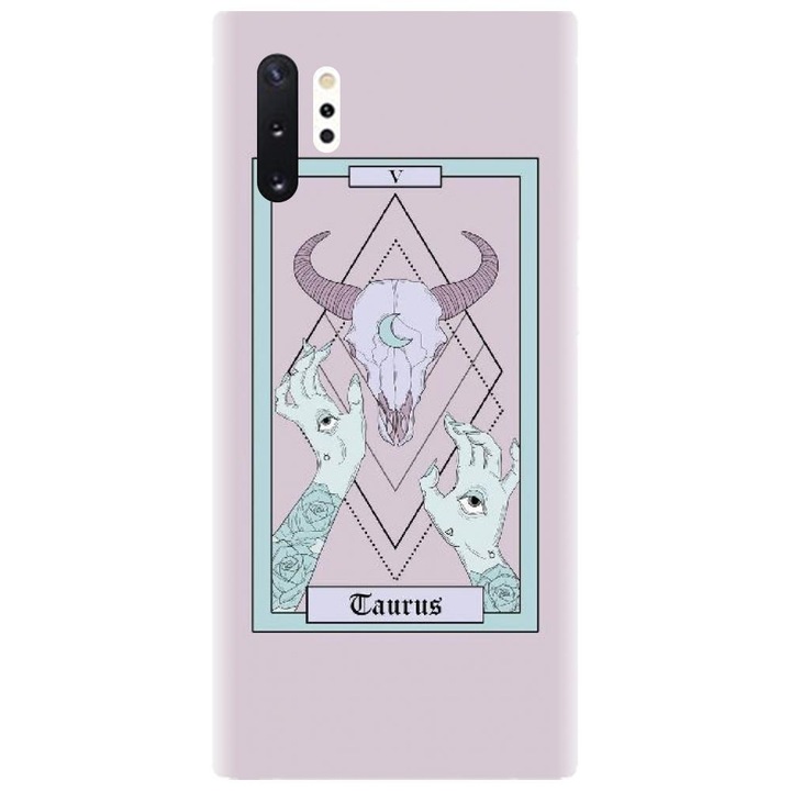 Husa din silicon compatibila cu Samsung Galaxy Note 10 Pro / Plus - model Zodia Taur