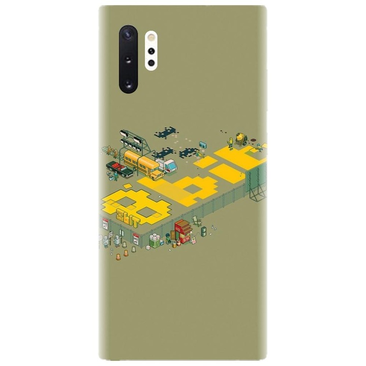 Husa din silicon compatibila cu Samsung Galaxy Note 10 Pro / Plus - model 8 Bit